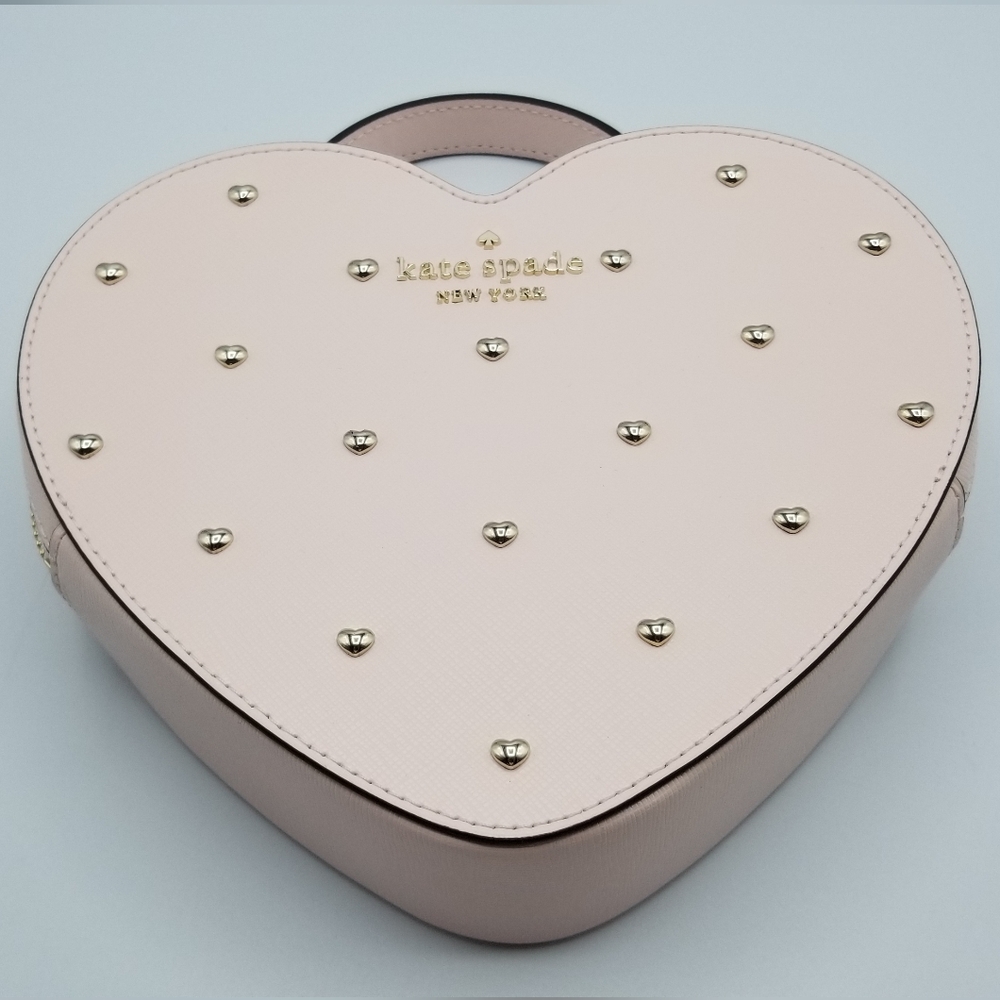 NWT Kate Spade Heart Studded Heart Crossbody Bag
